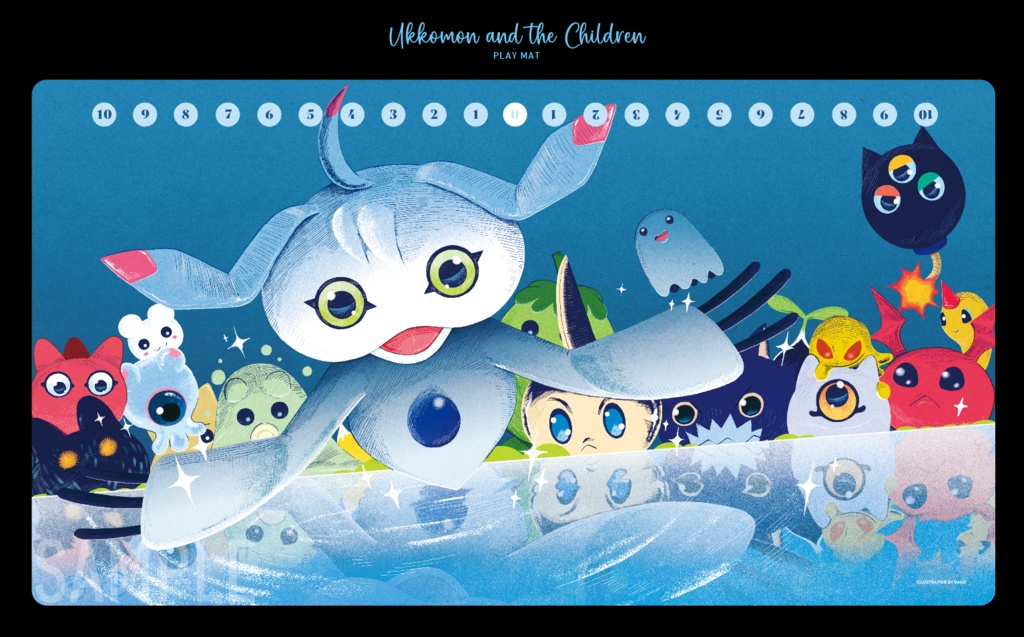 ウッコモンとおチビたち　プレイマット