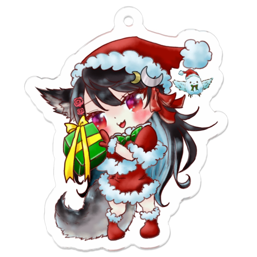 あなたのおうちにやってくる！?サンタぷちるふキーホルダー