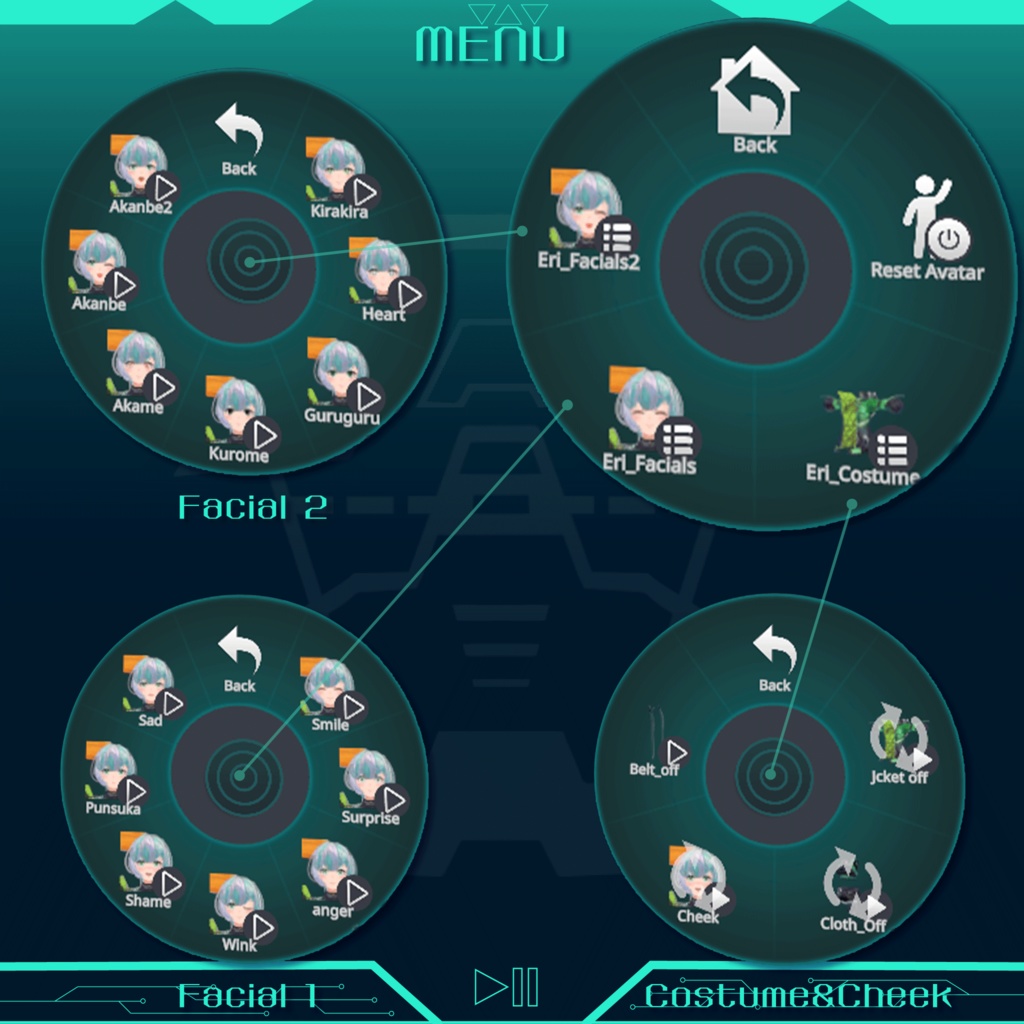 【サイバーパンクガールEri】オリジナル3Dアバター