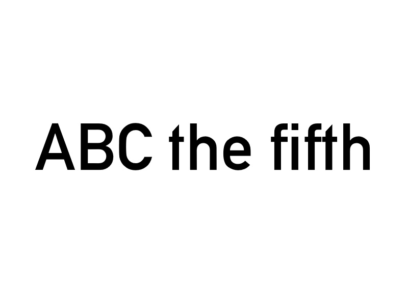 ABC the fifth