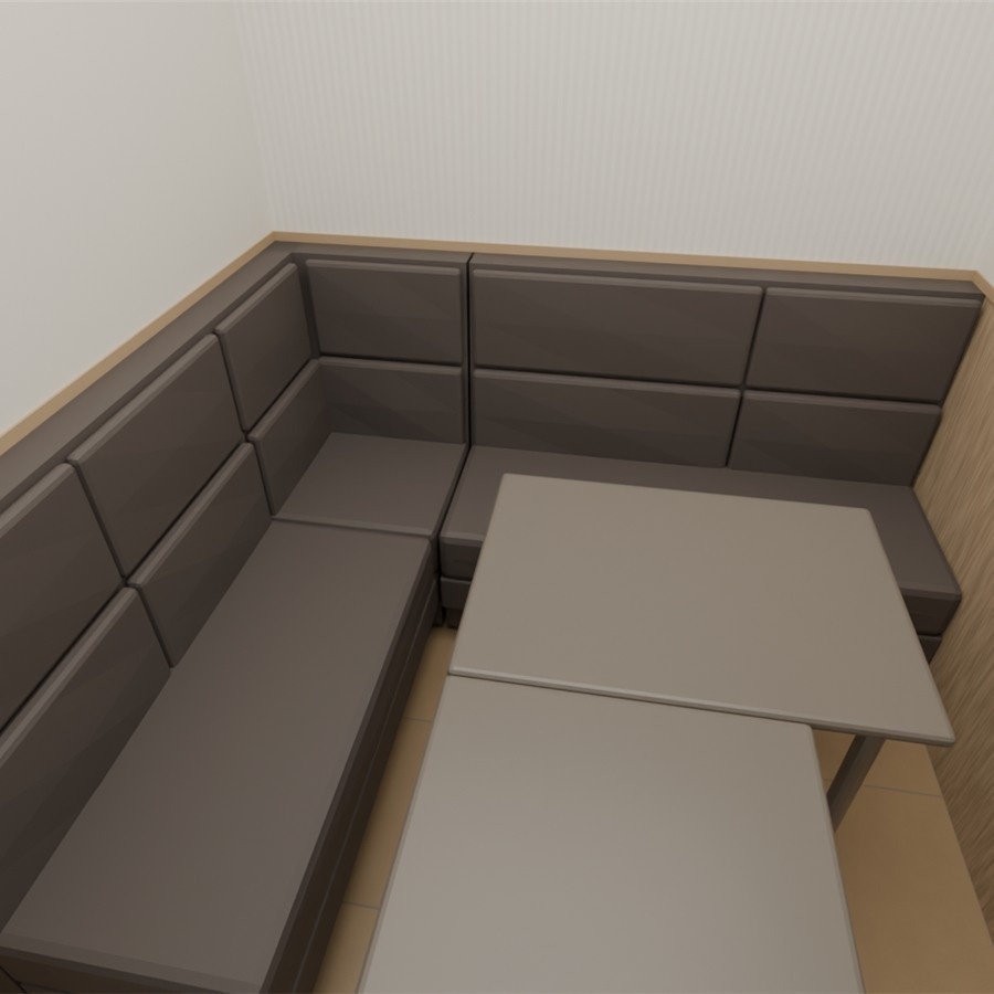 カラオケルーム背景3Dモデル|4人用ルーム 一式