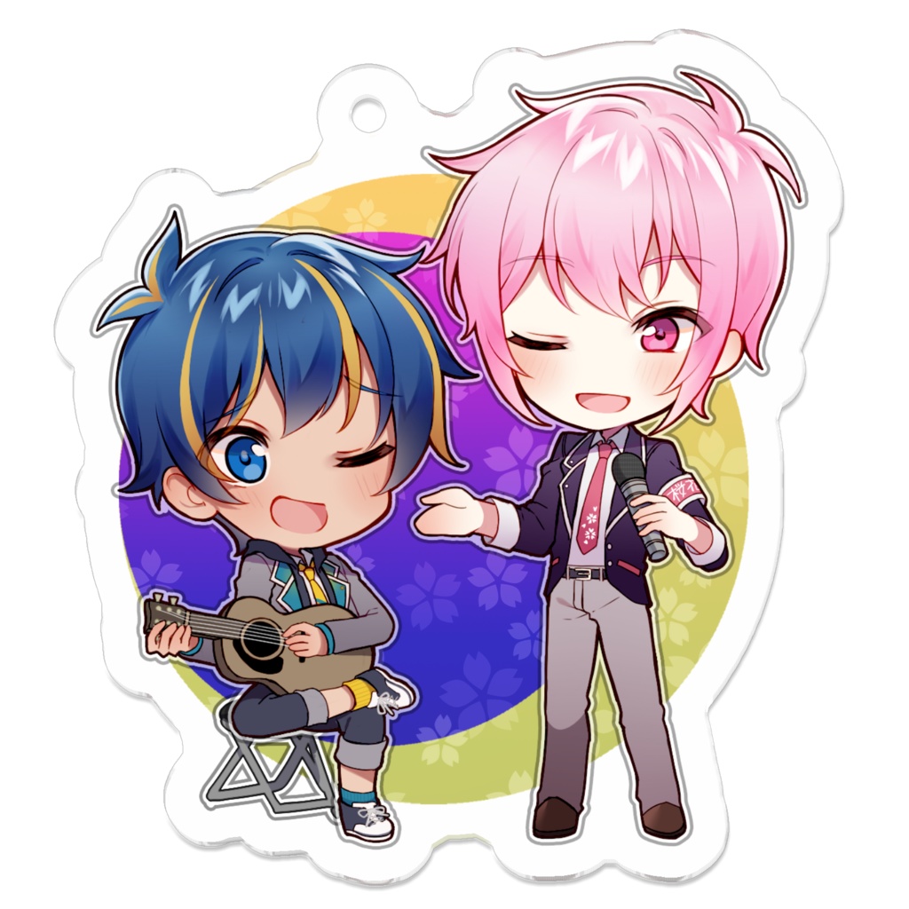 【非公式】月夜ソラ＆夜桜カノンアクリルキーホルダー