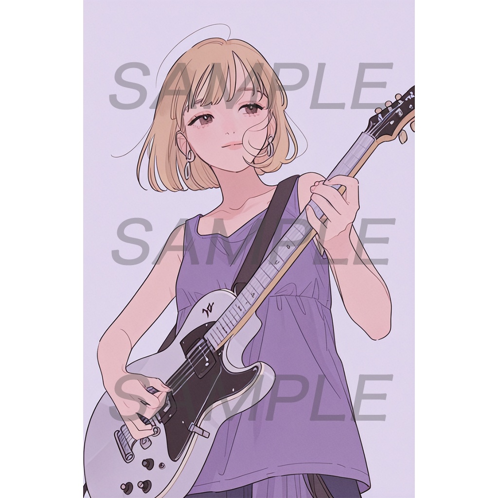【アイコン/壁紙】ギター女子 No.2