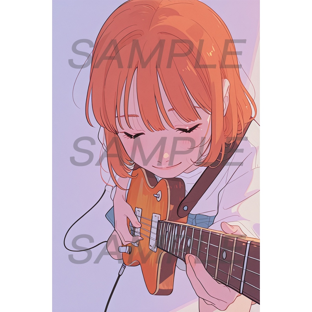 【アイコン/壁紙】ギター女子 No.3