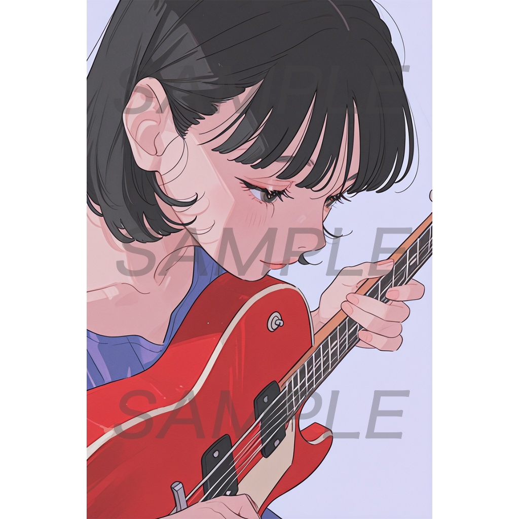 【アイコン/壁紙】ギター女子 No.5
