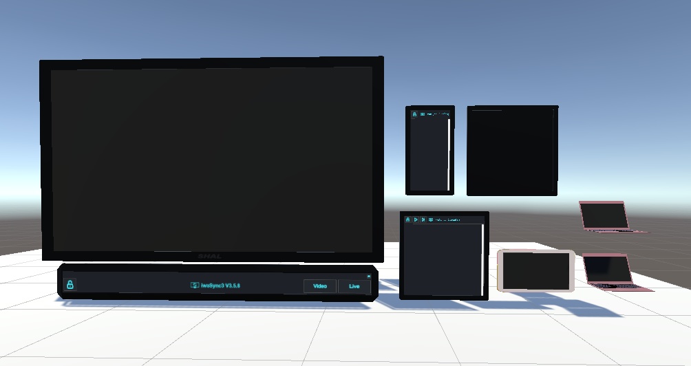 iwaSync3対応モニター一式+ノートPC+画像DL
