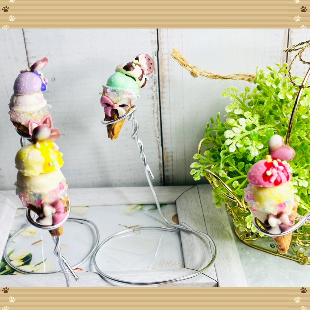 アイス【ピンク✖️黄】ぬい小物