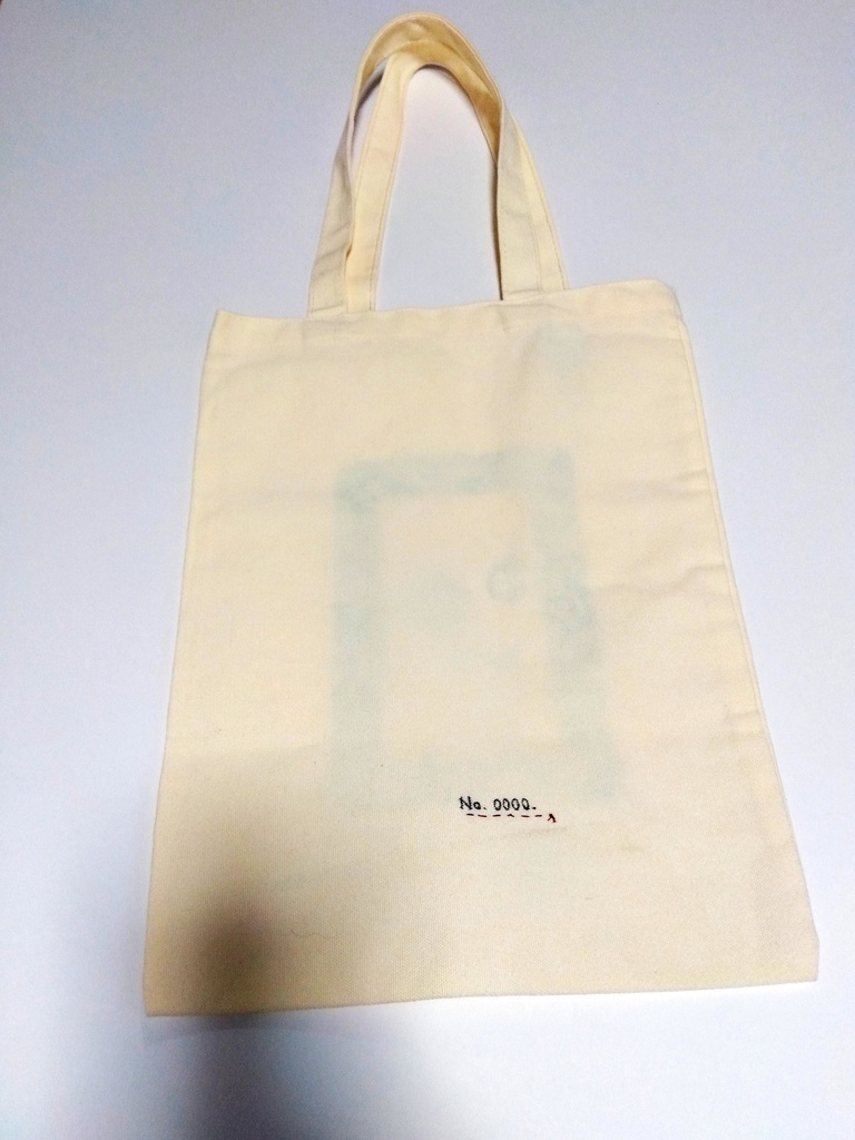 〖一点物〗手描きトートバッグ〈girl〉/No.0000