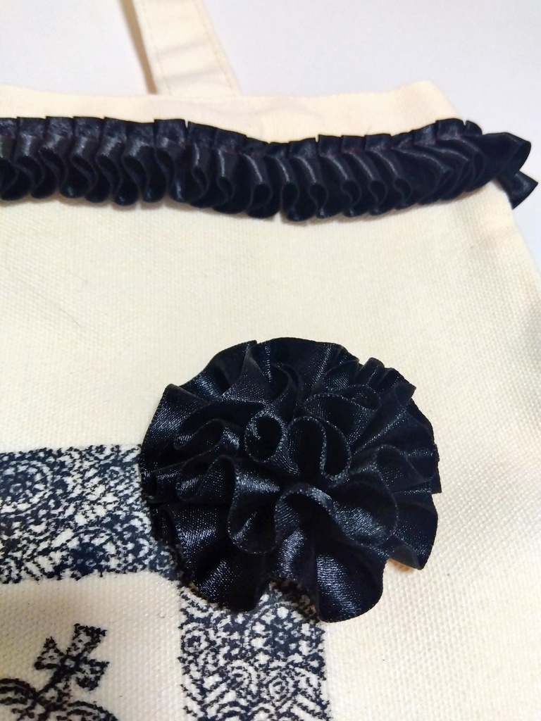 〖一点物〗手描きトートバッグ〈kkk〉/No.0002