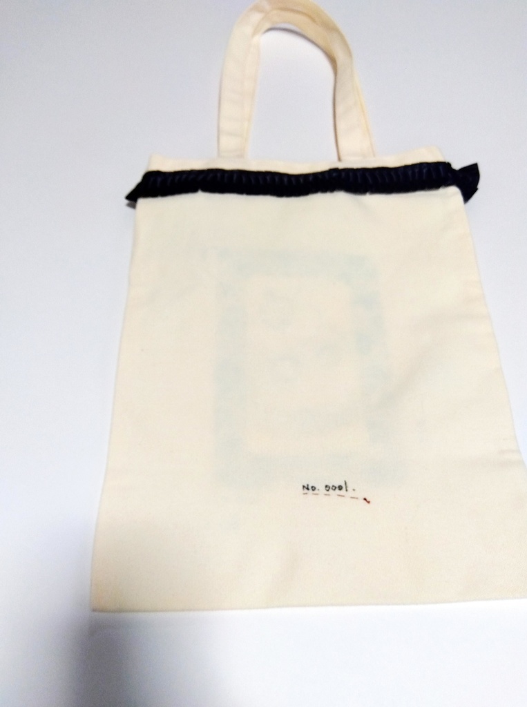 〖一点物〗手描きトートバッグ〈kkk〉/No.0002