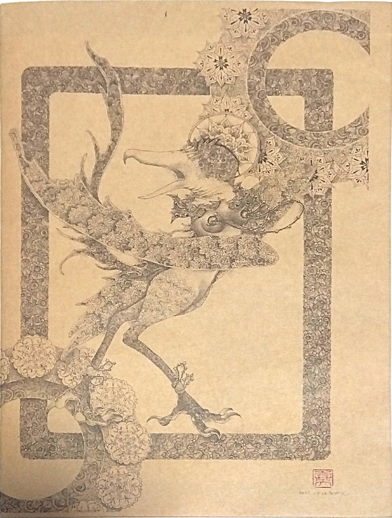 【B6サイズ】手製アートノート〈祝祭の舞姫〉