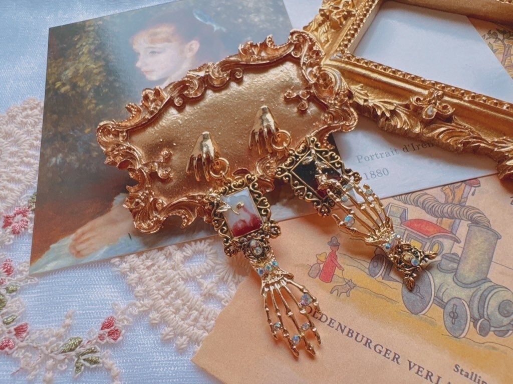 【魔入間】ガルナ＆パロメの絵画【ピアス】