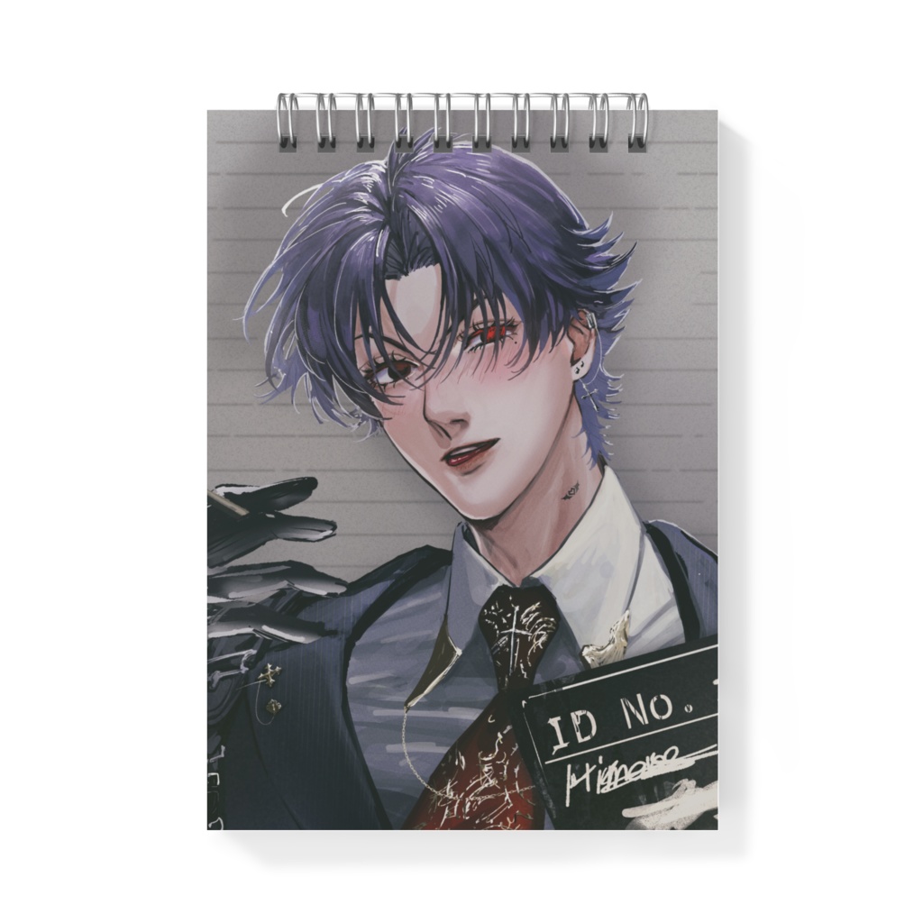 マグショット風 オリジナルミニメモ帳