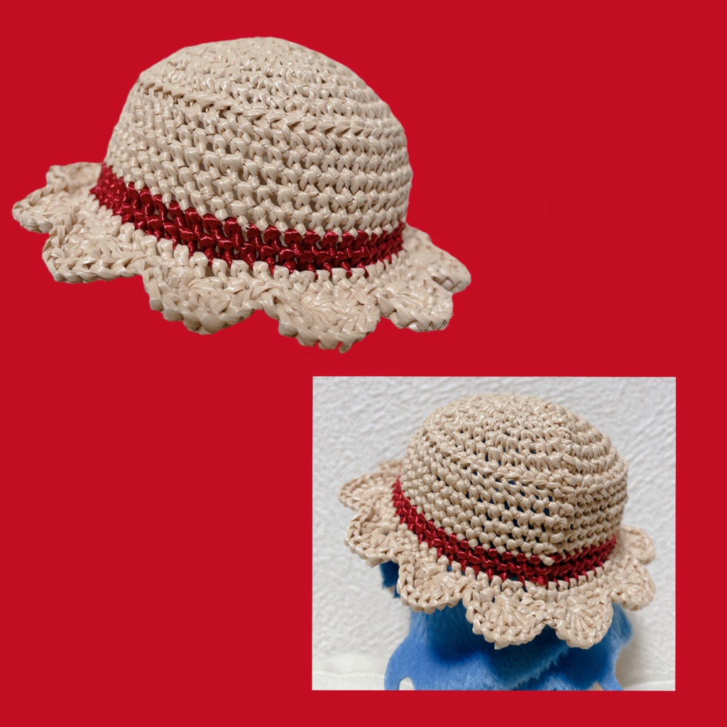 straw hat(red)