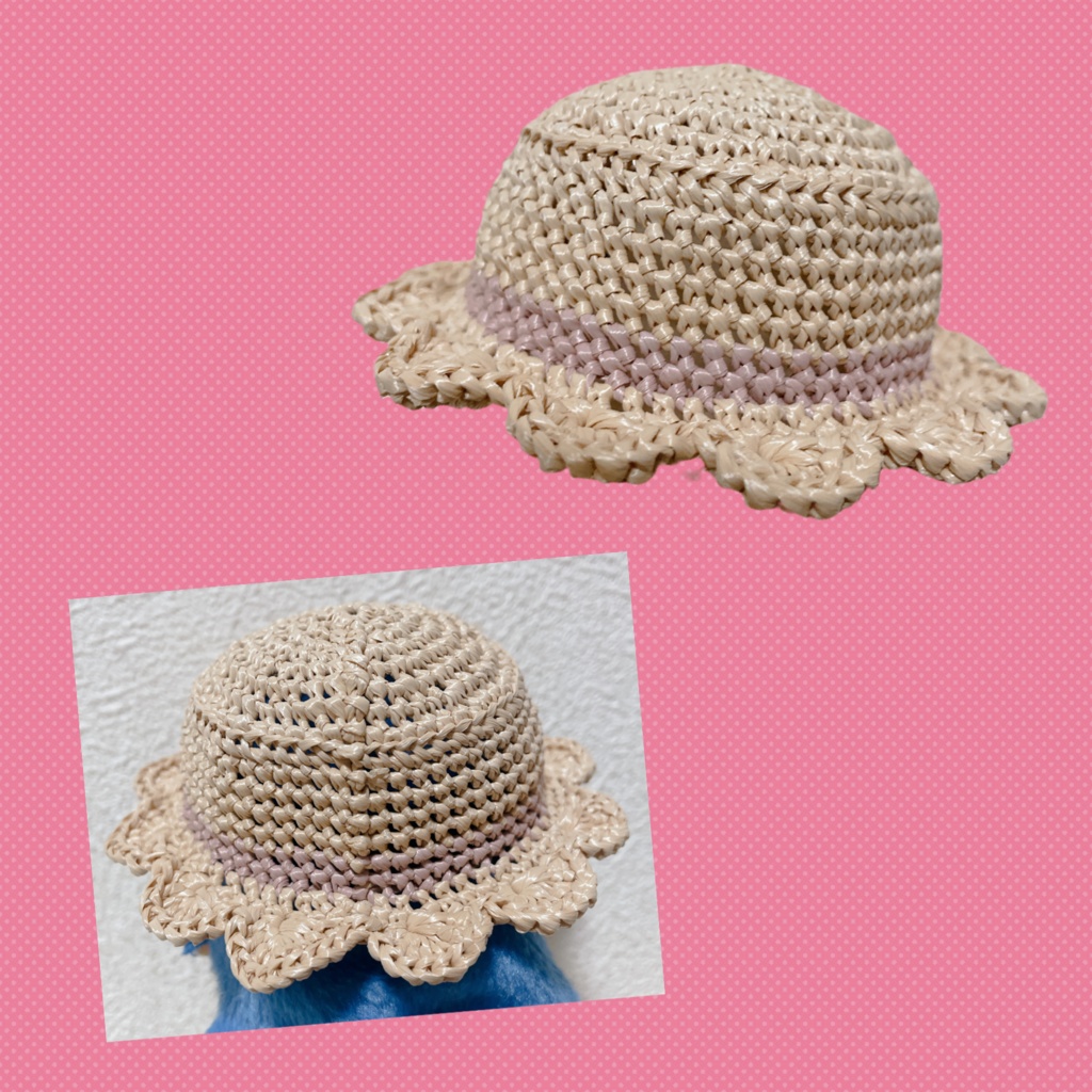 straw hat(lavender)