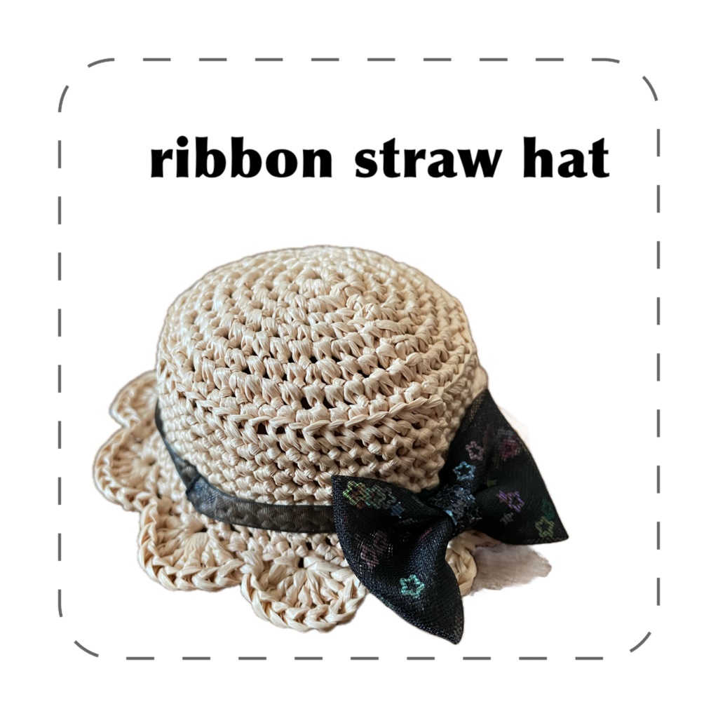 ribbon straw hat