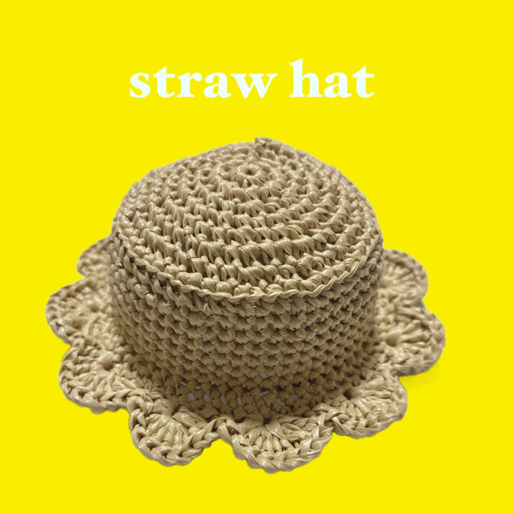 straw hat(White・Beige)