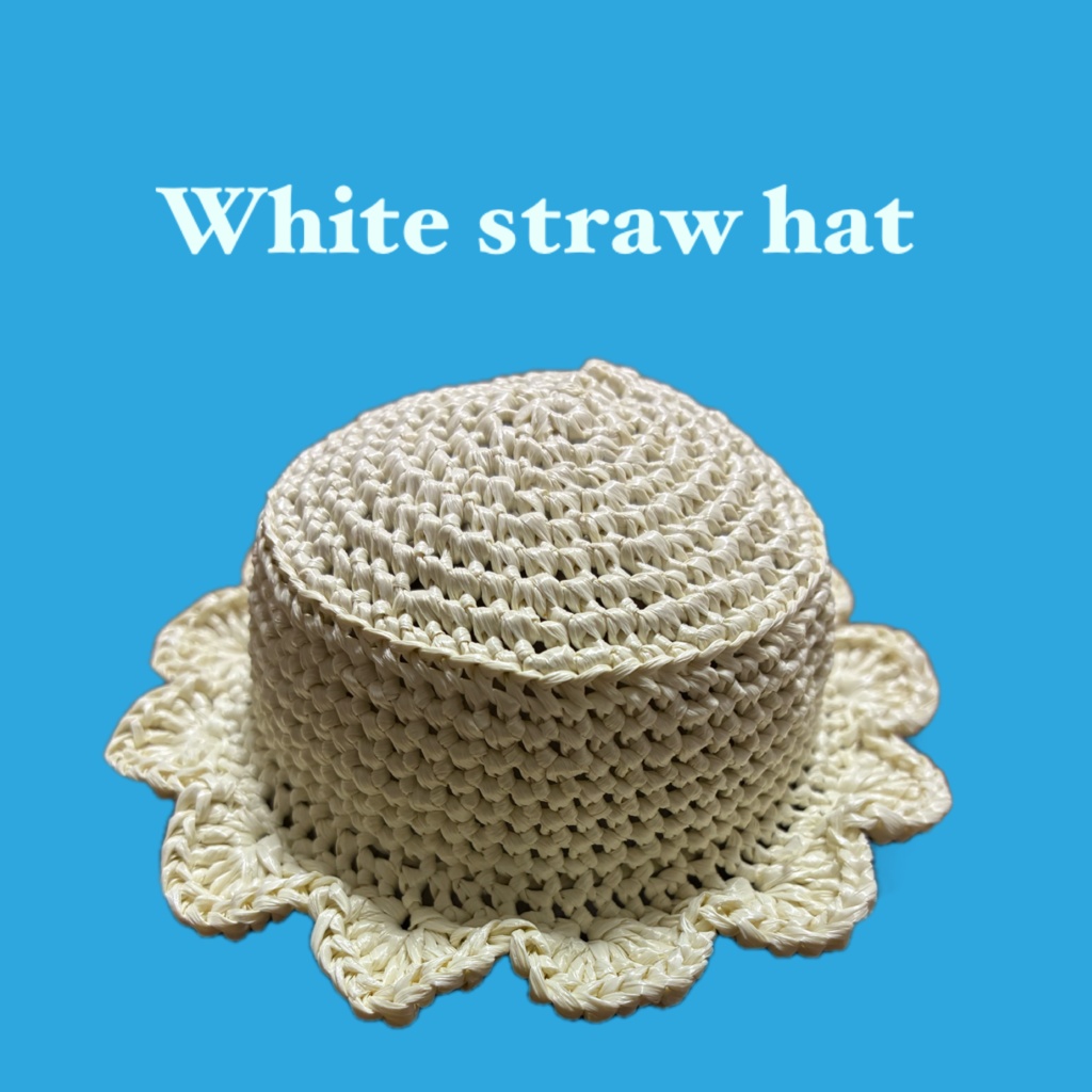 straw hat(White・Beige)