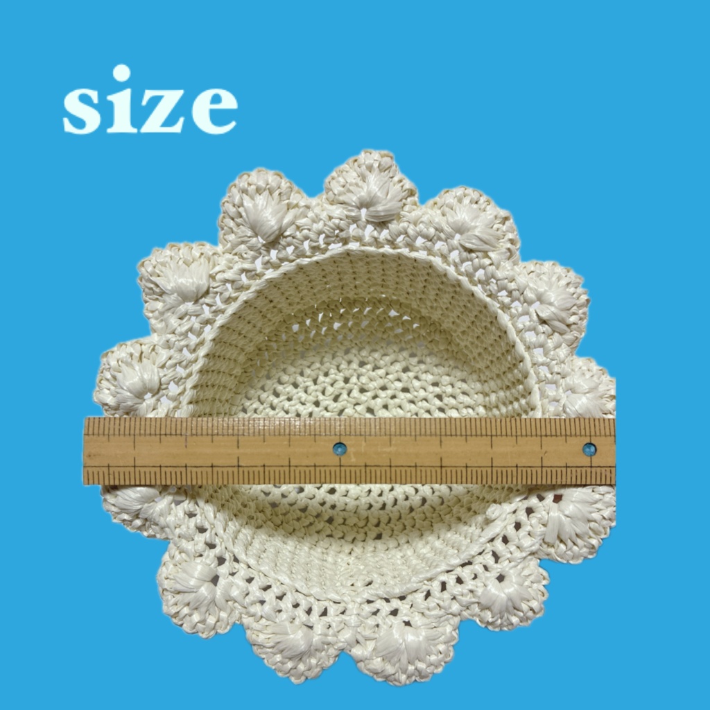 straw hat(White・Beige)