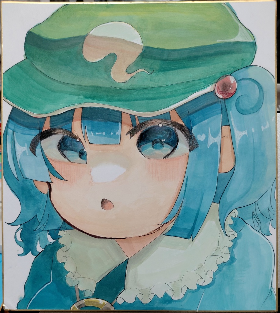 【東方Project】 河城にとり 直筆色紙