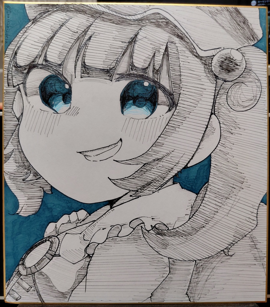 【東方Project】 河城にとり 直筆色紙