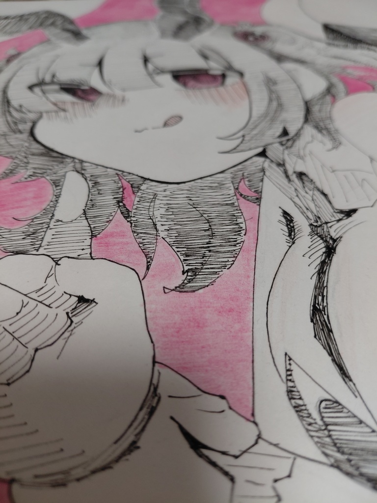 【東方Project】 河城にとり バニースーツ 直筆色紙