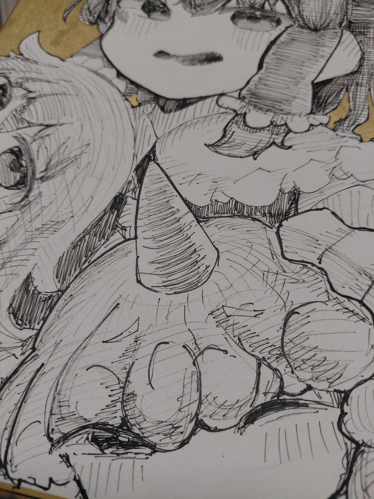 【東方Project】 博麗霊夢 霧雨魔理沙 高麗野あうん 直筆色紙