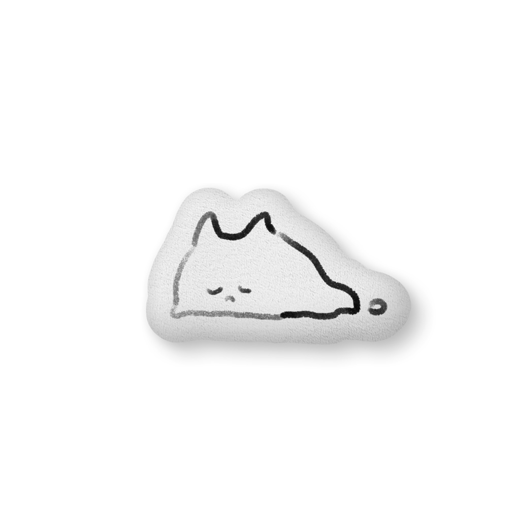 ぺしょネコチャンクッション 黒猫 Booth