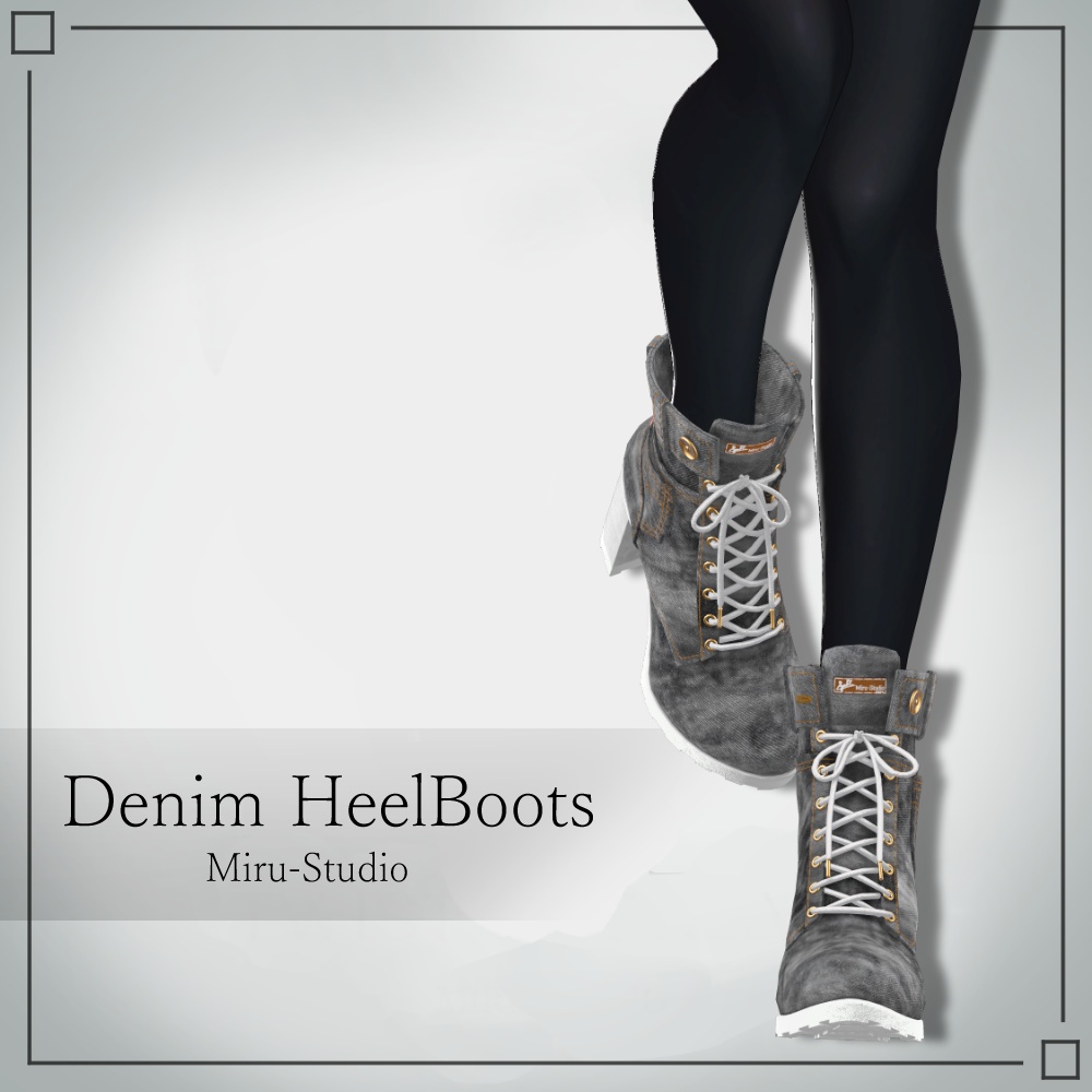 Denim HeelBoots