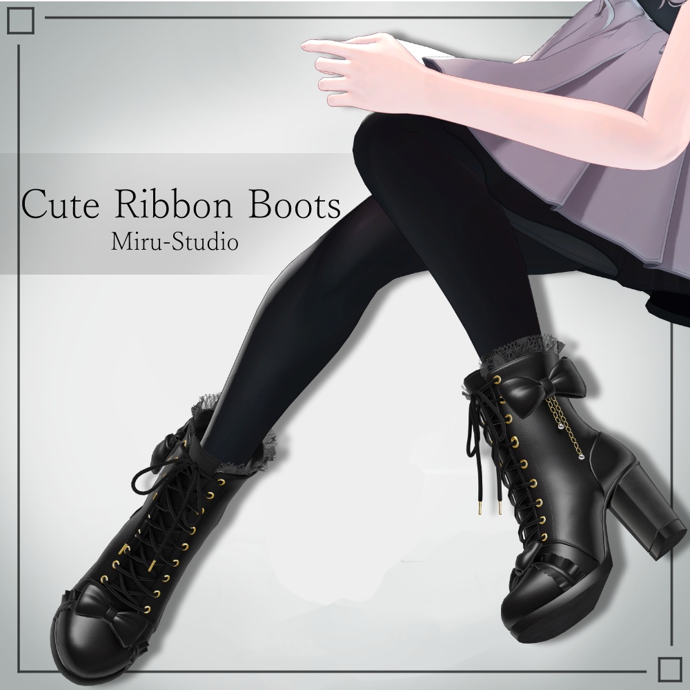 Cute Ribbon Boots