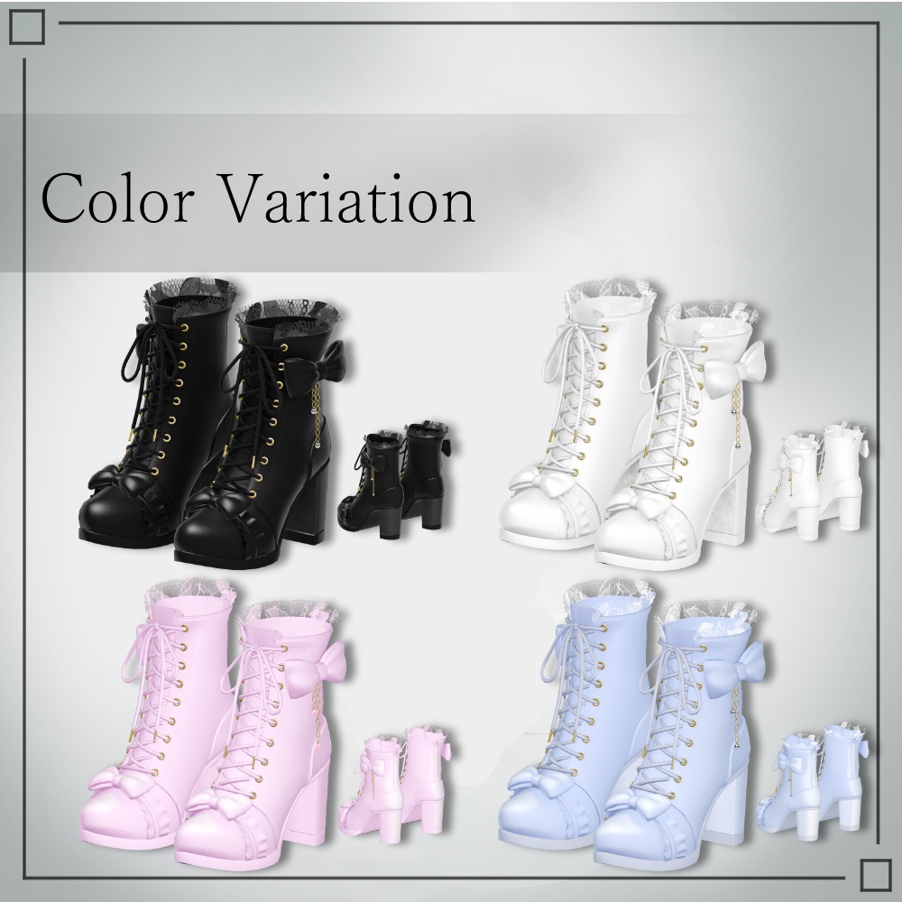 【⏰販売開始SALE⏰】Cute Ribbon Boots
