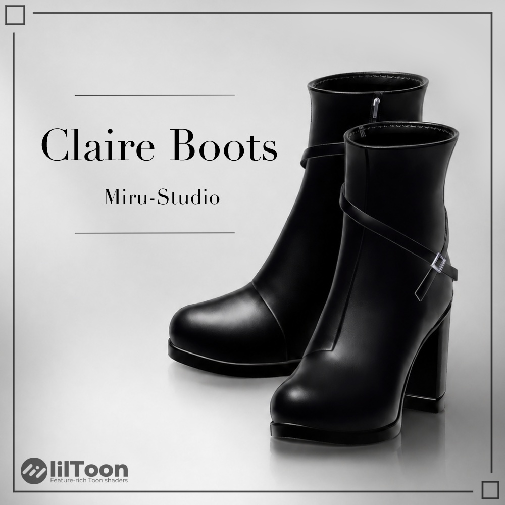 ⏰SALE⏰【10アバター対応】Claire Boots【VRC衣装】