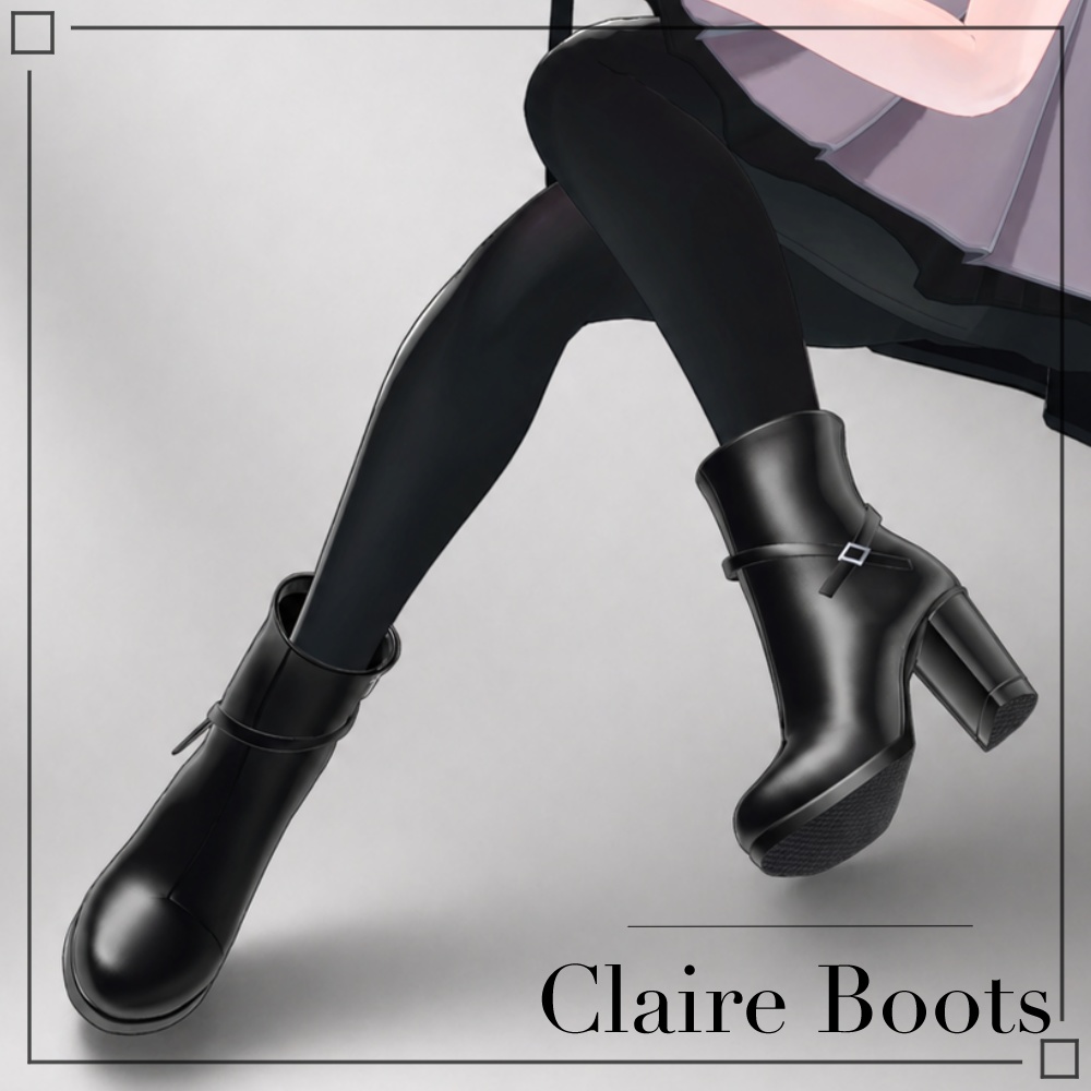 ⏰SALE⏰【10アバター対応】Claire Boots【VRC衣装】
