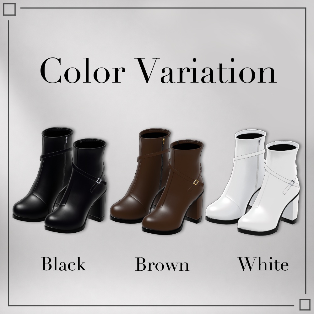 ⏰SALE⏰【10アバター対応】Claire Boots【VRC衣装】