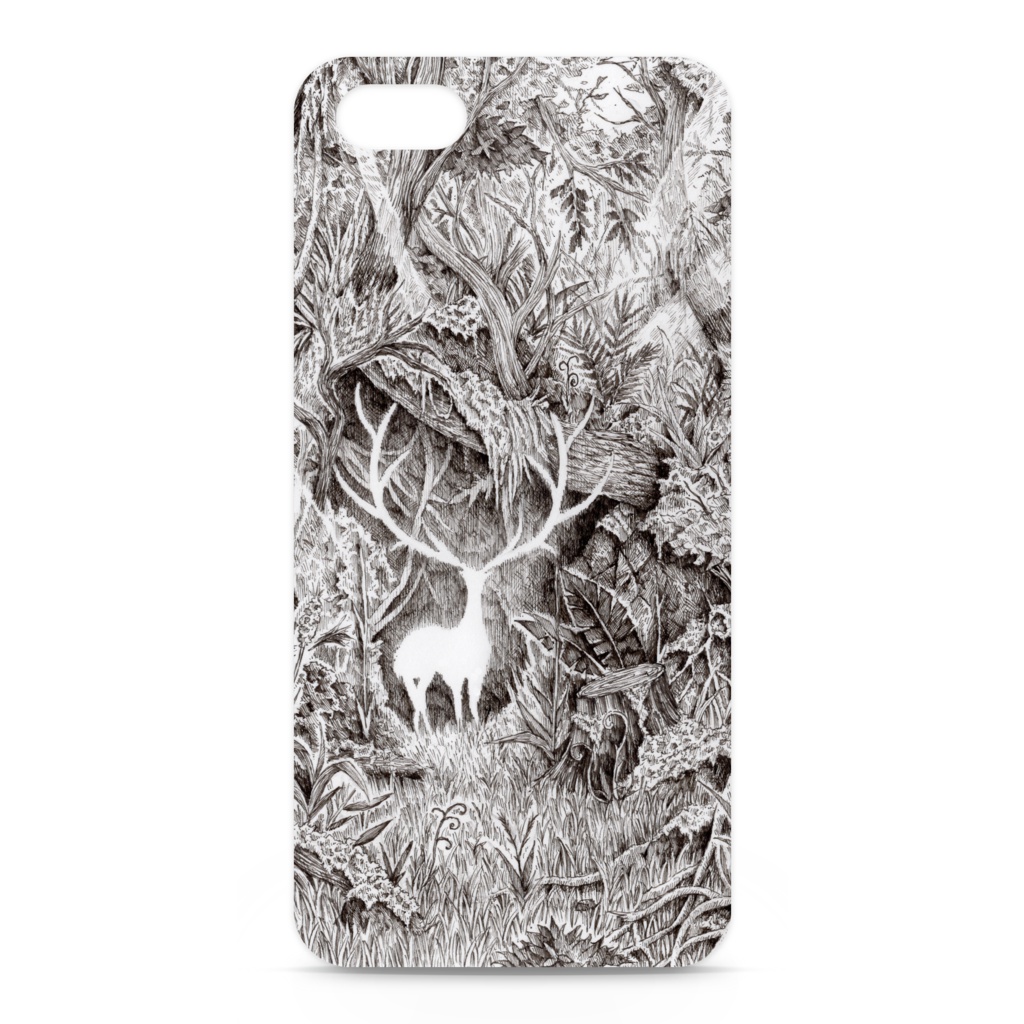 「白鹿の森」iPhoneケース