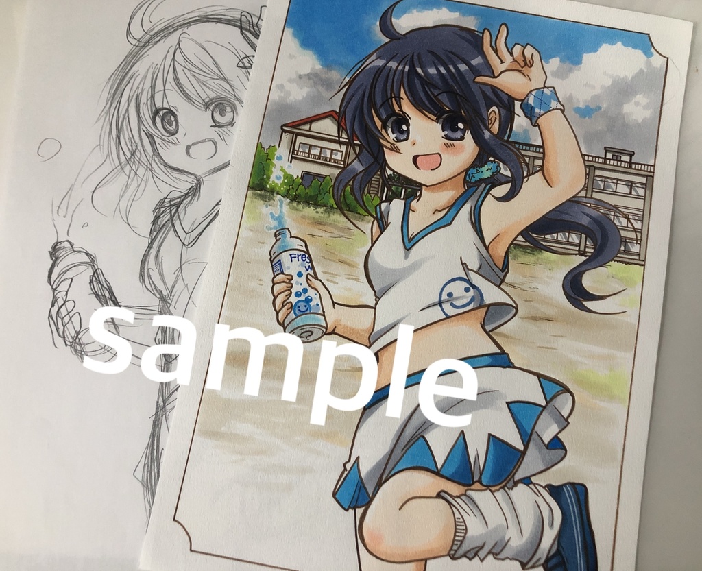 手描きオリジナルイラスト 元気娘 Natu616店舗 Booth