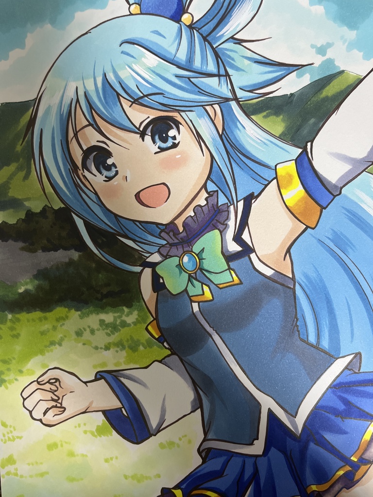 手描き同人イラスト アクア