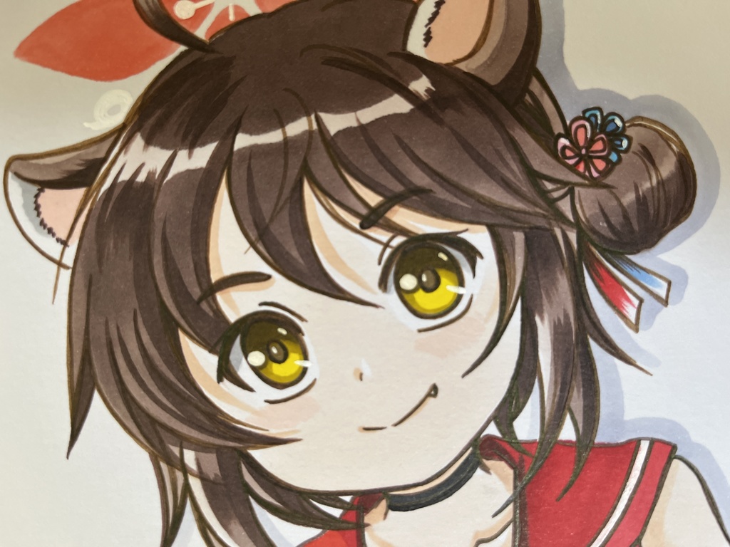 手描き同人イラスト　カエデちゃん