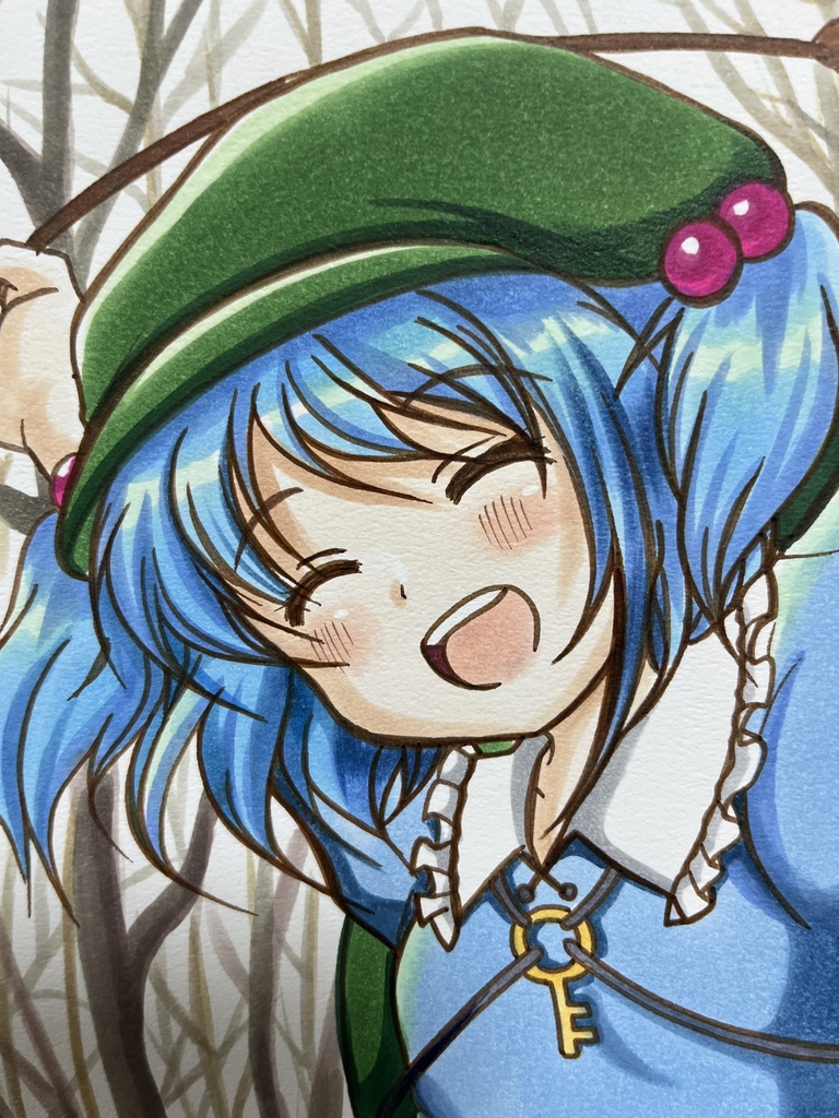 手描き同人イラスト 河城にとり