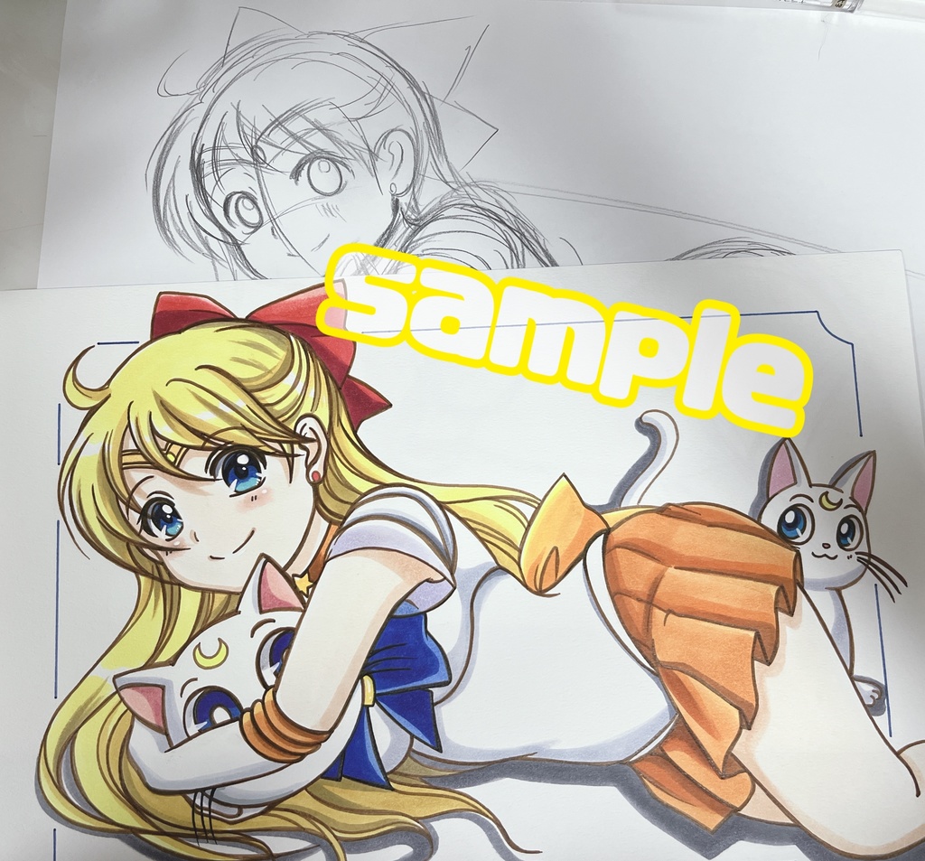 手描き同人イラスト セーラーヴィーナス