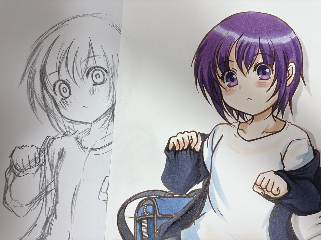 オリジナル手描きイラスト 男の子?女の子?