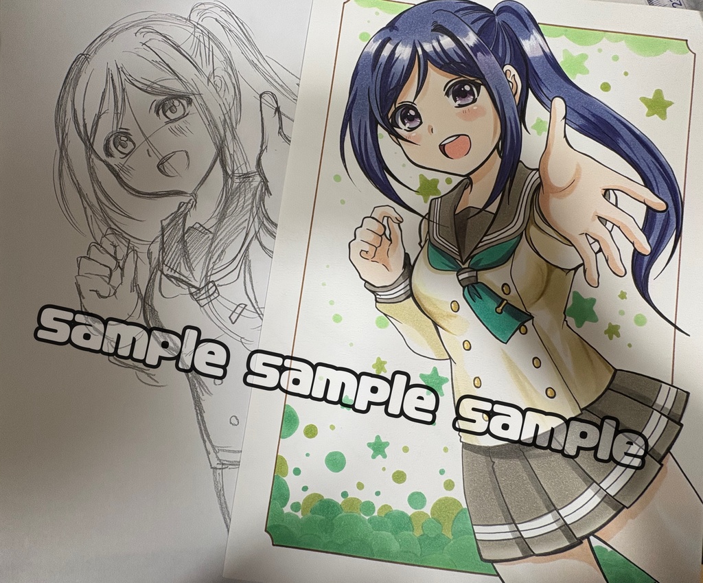 手描き同人イラスト 松浦果南