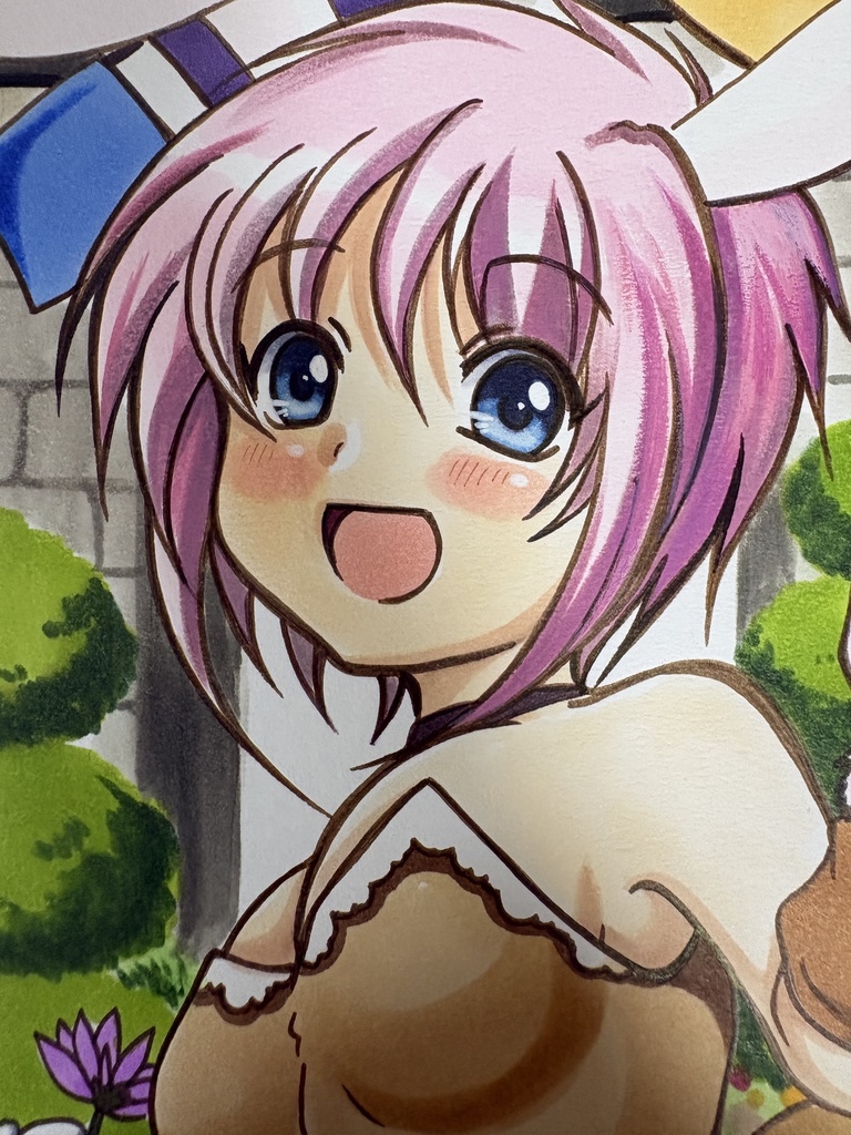 手描き同人イラスト　キャラットイースター