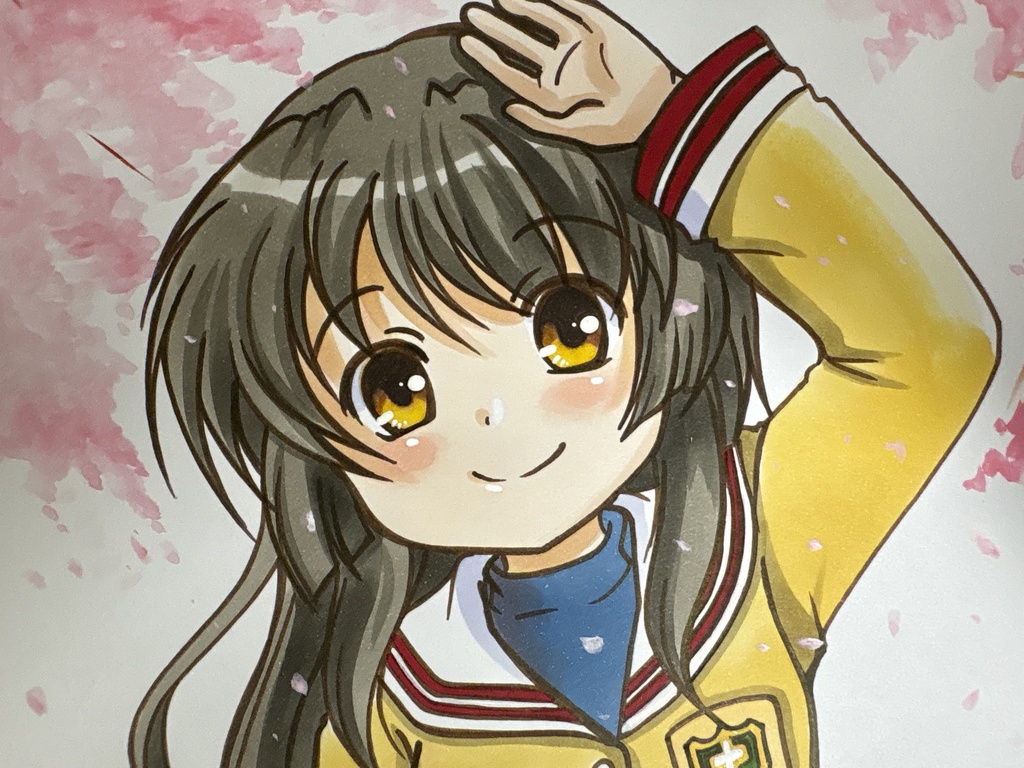 手描き同人イラスト　伊吹風子