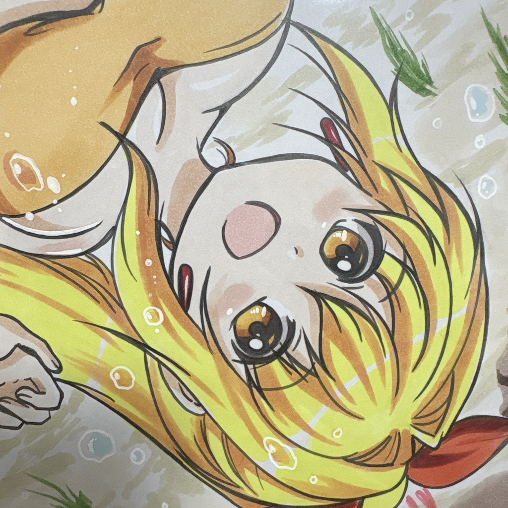 手描き同人イラスト　マリンちゃん