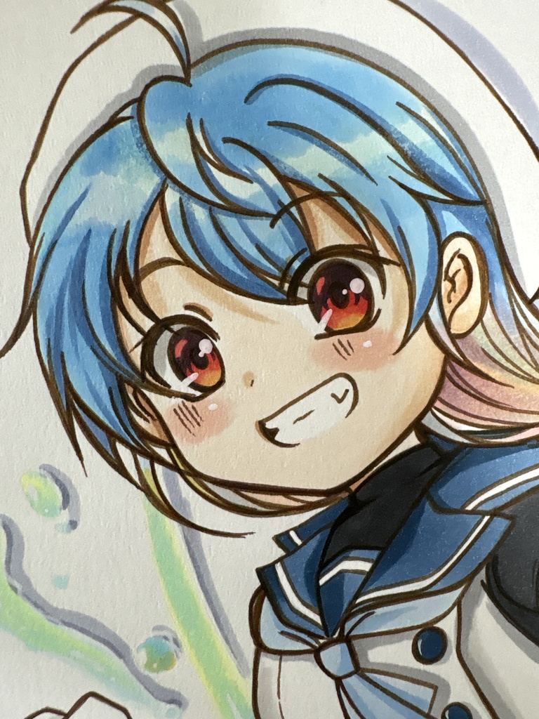 手描き同人イラスト　佐渡　艦これ