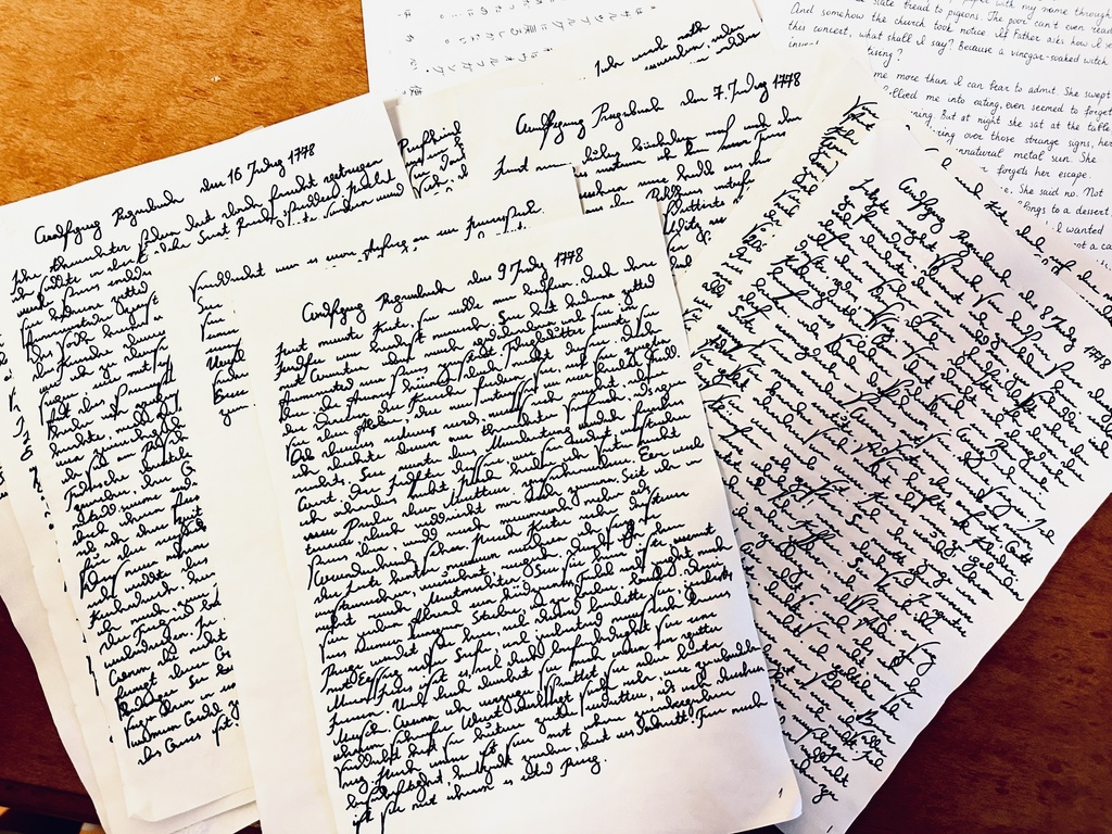 モーツァルト“風” 直筆カリグラフィー|Patron / VIP / Original / Rich / Diary(封蝋・COA付/A5)