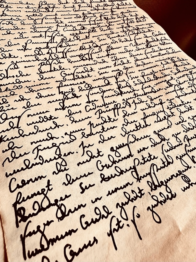 モーツァルト“風” 直筆カリグラフィー|Patron / VIP / Original / Rich / Diary(封蝋・COA付/A5)