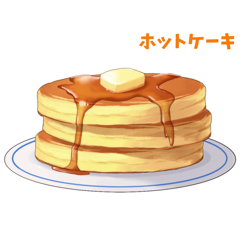 【配信・動画素材】ホットケーキ・ショートケーキセット【Vtuber向け】