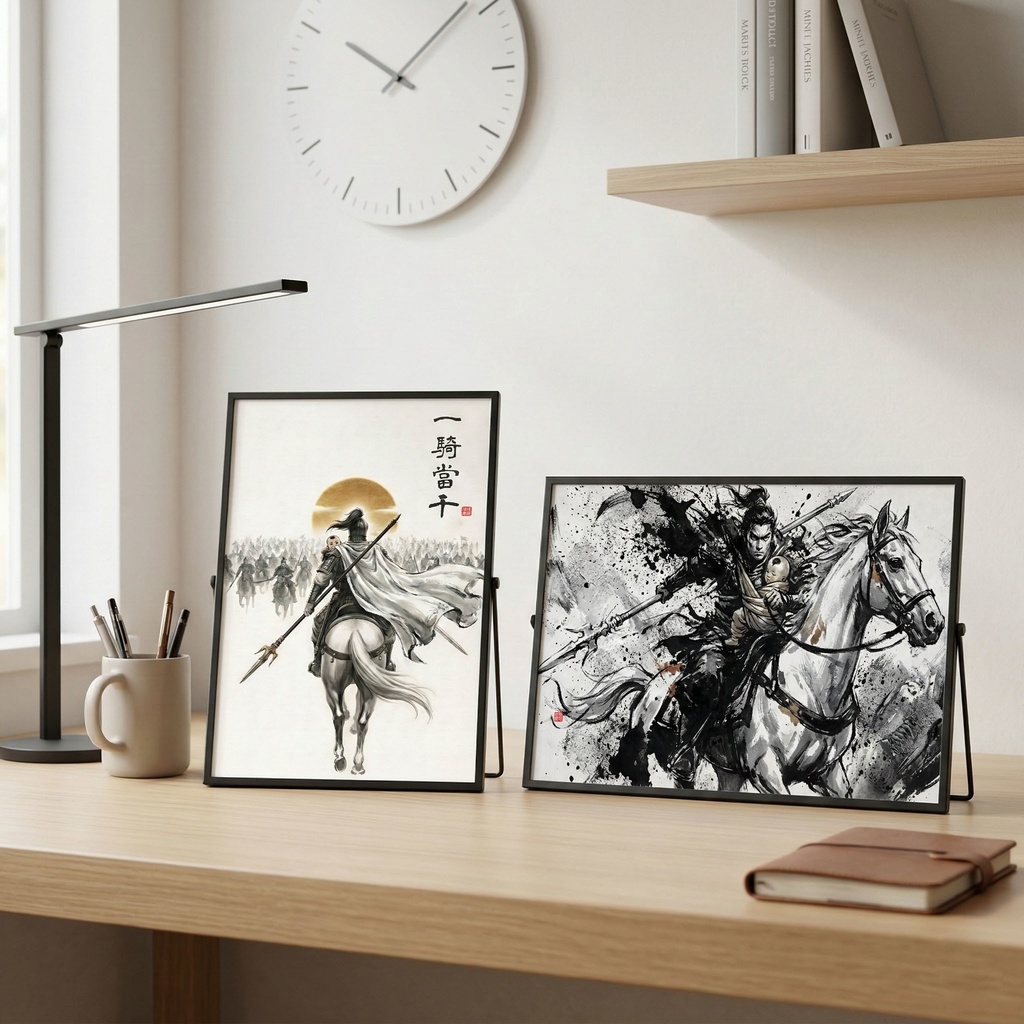 【三国志】趙雲 子龍(一身是胆)最高級水墨画アセット | Zhao Yun Ink Art (SV_TK003)(2種収録 / 商用可)